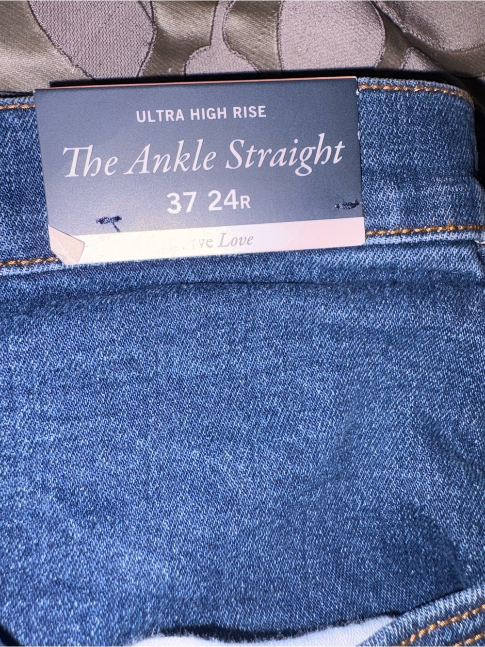 Abercrombie & Fitch Women's 24W NWT Curve Love Ankle Straight Dark Blue Jeans - Picture 6 of 9